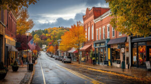 Local Downtown main street. 